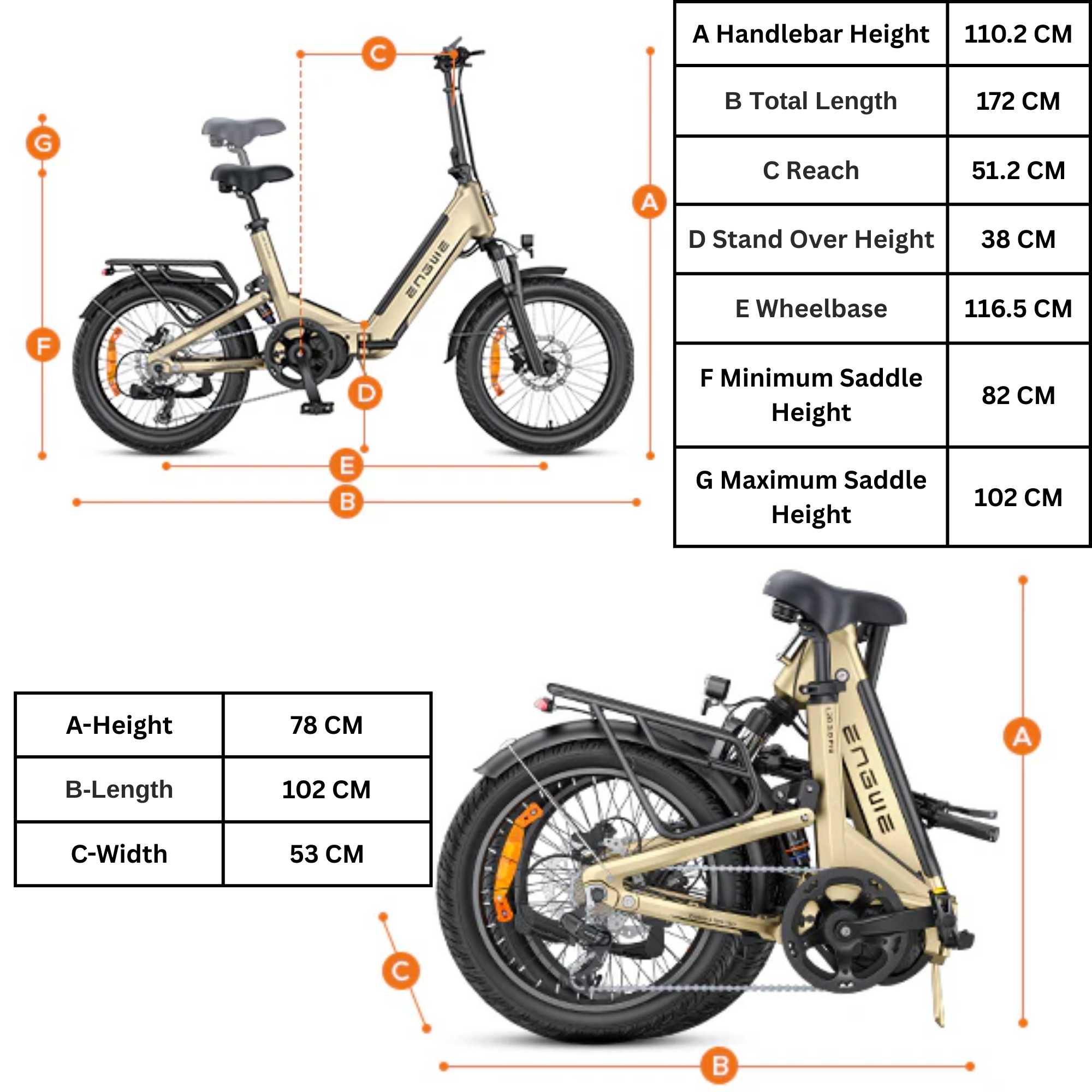 ENGWE L20 3.0 Pro Electric Bike size image